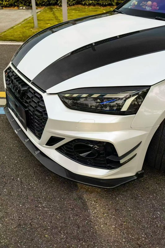 Audi RS5 S5 A5 B9 B9.5 2017 2018 2019 2020 2021 2022 2023 2024 Early 2025 with Aftermarket Parts - Eyebrows Eyelids Pre-preg Carbon Fiber from Karbel Carbon