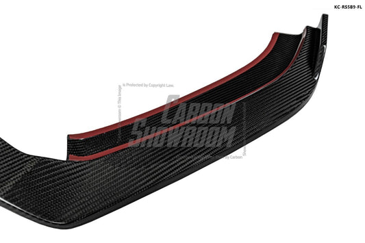 Audi RS5 B9 2018 2019 2020 with Aftermarket Parts - Front Lip Pre-preg Carbon Fiber from Karbel Carbon