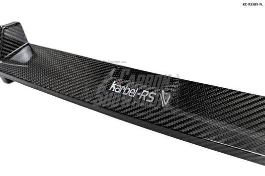 Audi RS5 B9 2018 2019 2020 with Aftermarket Parts - Front Lip Pre-preg Carbon Fiber from Karbel Carbon
