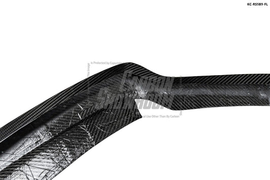 Audi RS5 B9 2018 2019 2020 with Aftermarket Parts - Front Lip Pre-preg Carbon Fiber from Karbel Carbon