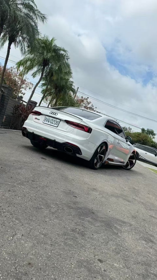 Audi RS5 B9 2018 2019 2020 with Aftermarket Parts - Rear Diffuser Pre-preg Carbon Fiber from Karbel Carbon
