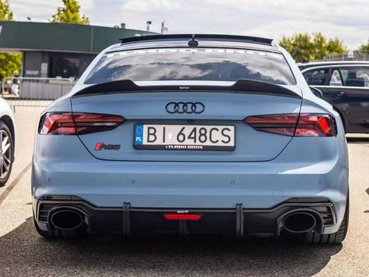 Audi RS5 B9 2018 2019 2020 with Aftermarket Parts - Rear Diffuser Pre-preg Carbon Fiber from Karbel Carbon