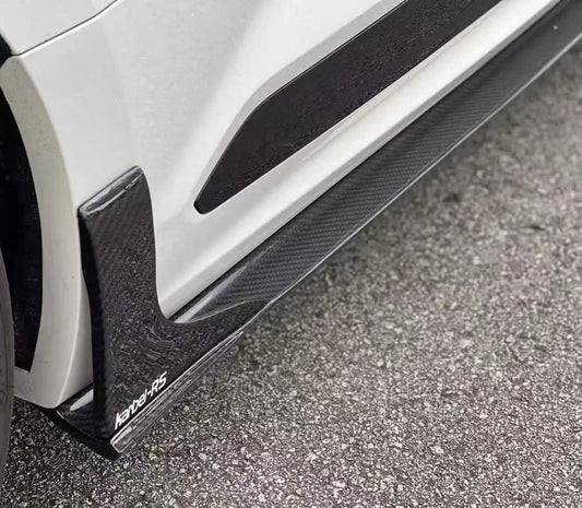 Audi RS5 B9 2017 2018 2019 with Aftermarket Parts - Side Skirts Pre-preg Carbon Fiber from Karbel Carbon