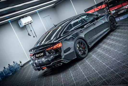 Karbel Dry Carbon Fiber Rear Spoiler Ver.1 For Audi Audi RS5 & S5 A5 S-Line & A5 B9 B9.5 2017-Early 2025 4 Door Sedan