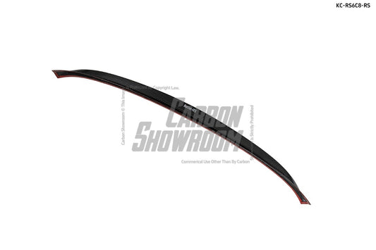 Audi RS6 C8 2020-ON with Aftermarket Parts - Rear Trunk Spoiler Pre-preg Carbon Fiber from Karbel Carbon
