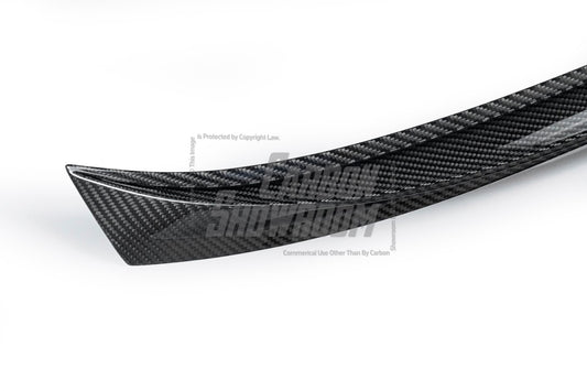 Audi RS6 C8 2020-ON with Aftermarket Parts - Rear Trunk Spoiler Pre-preg Carbon Fiber from Karbel Carbon