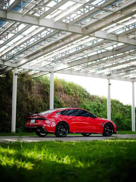 Audi RS6 C8 2020-ON & RS7 C8 2020-ON With Aftermarket Parts - Rear Diffuser & Canards Pre-preg Carbon Fiber from Karbel Carbon