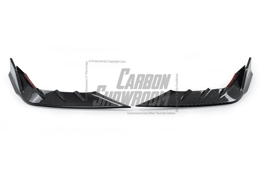 Audi RS6 C8 2020-ON & RS7 C8 2020-ON with Aftermarket Parts - Front Lip Pre-preg Carbon Fiber from Karbel Carbon