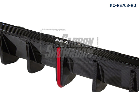 Audi RS6 C8 2020-ON & RS7 C8 2020-ON With Aftermarket Parts - Rear Diffuser & Canards Pre-preg Carbon Fiber from Karbel Carbon
