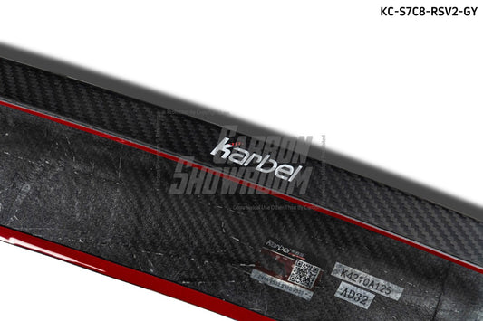 Audi RS7 S7 A7 C8 2019-ON with Aftermarket Parts - V2 Style Rear Spoiler Pre-preg Carbon Fiber from Karbel Carbon