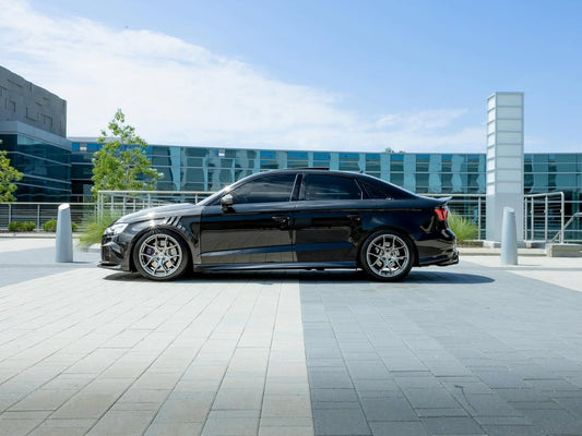 Audi S3 A3 8V.5 2017 2018 2019 2020 with Aftermarket Parts - Front Bumper Pre-preg Carbon Fiber from Karbel Carbon