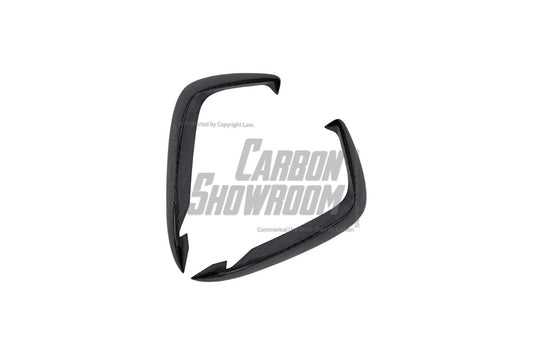 Audi S3 A3 S-line (with s-line bumper) 8V.5 2017 2018 2019 2020 with Aftermarket Parts - Upper Valences Pre-preg Carbon Fiber from Karbel Carbon