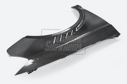 Audi S3 A3 8V.5 2015 2016 2017 2018 2019 2020 & RS3 8V.5 2018 2019 2020 With Aftermarket Parts - Front Fenders Pre-preg Carbon Fiber from Karbel Carbon