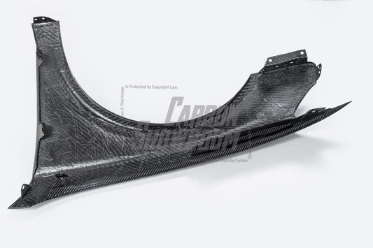 Audi S3 A3 8V.5 2015 2016 2017 2018 2019 2020 & RS3 8V.5 2018 2019 2020 With Aftermarket Parts - Front Fenders Pre-preg Carbon Fiber from Karbel Carbon