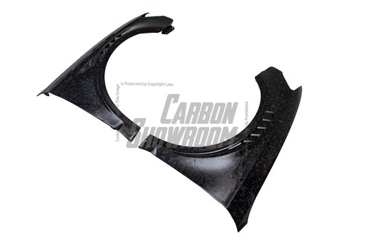 Audi S3 A3 8V.5 2015 2016 2017 2018 2019 2020 & RS3 8V.5 2018 2019 2020 With Aftermarket Parts - Front Fenders Pre-preg Carbon Fiber from Karbel Carbon