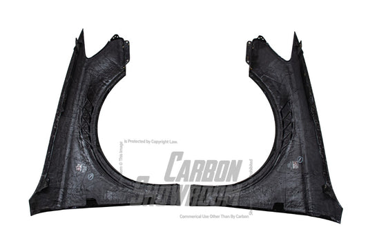 Audi S3 A3 8V.5 2015 2016 2017 2018 2019 2020 & RS3 8V.5 2018 2019 2020 With Aftermarket Parts - Front Fenders Pre-preg Carbon Fiber from Karbel Carbon