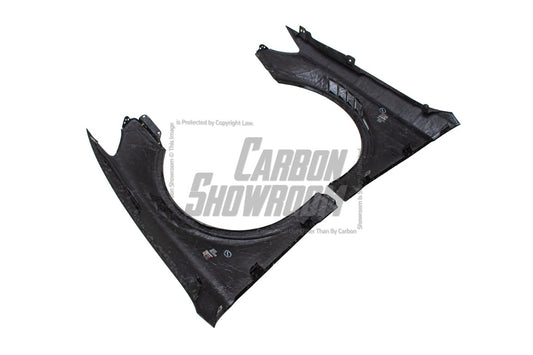 Audi S3 A3 8V.5 2015 2016 2017 2018 2019 2020 & RS3 8V.5 2018 2019 2020 With Aftermarket Parts - Front Fenders Pre-preg Carbon Fiber from Karbel Carbon