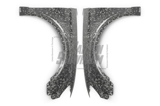 Audi S3 A3 8V.5 2015 2016 2017 2018 2019 2020 & RS3 8V.5 2018 2019 2020 With Aftermarket Parts - Front Fenders Pre-preg Carbon Fiber from Karbel Carbon