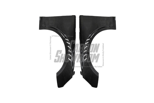 Audi S4 A4 B9 2017 2018 2019 & S4 A4 B9.5 2020 2021 2022 2023 2024 With Aftermarket Parts - Front Fenders Pre-preg Carbon Fiber from Karbel Carbon