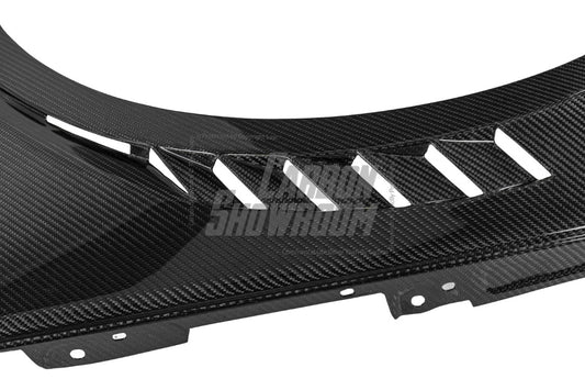 Audi S4 A4 B9 2017 2018 2019 & S4 A4 B9.5 2020 2021 2022 2023 2024 With Aftermarket Parts - Front Fenders Pre-preg Carbon Fiber from Karbel Carbon
