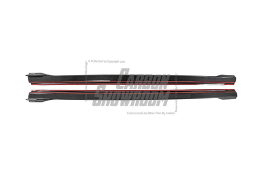 Audi S4 A4 B9 / B9.5 2017 2018 2019 2020 2021 2022 2023 2024 with Aftermarket Parts - V2 Side Skirts Pre-preg Carbon Fiber from Karbel Carbon