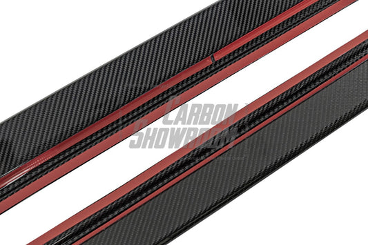 Audi S4 A4 B9 / B9.5 2017 2018 2019 2020 2021 2022 2023 2024 with Aftermarket Parts - V2 Side Skirts Pre-preg Carbon Fiber from Karbel Carbon