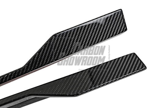 Audi S4 A4 B9 / B9.5 2017 2018 2019 2020 2021 2022 2023 2024 with Aftermarket Parts - V2 Side Skirts Pre-preg Carbon Fiber from Karbel Carbon