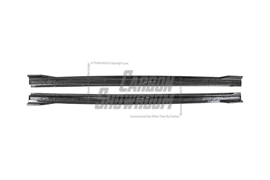 Audi S4 A4 B9 / B9.5 2017 2018 2019 2020 2021 2022 2023 2024 with Aftermarket Parts - V2 Side Skirts Pre-preg Carbon Fiber from Karbel Carbon