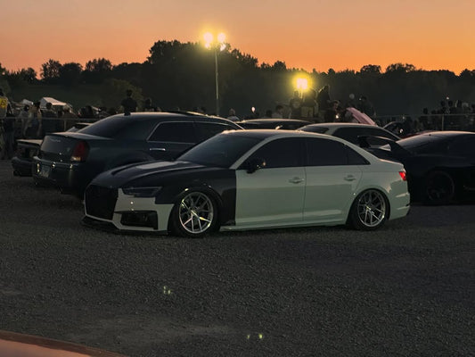 Audi S4 A4 B9 2017 2018 2019 & S4 A4 B9.5 2020 2021 2022 2023 2024 With Aftermarket Parts - Front Fenders Pre-preg Carbon Fiber from Karbel Carbon