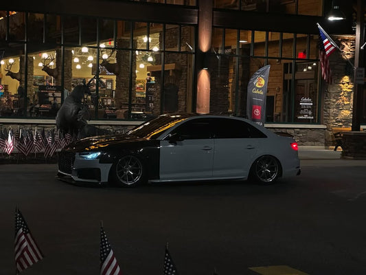 Audi S4 A4 B9 2017 2018 2019 & S4 A4 B9.5 2020 2021 2022 2023 2024 With Aftermarket Parts - Front Fenders Pre-preg Carbon Fiber from Karbel Carbon