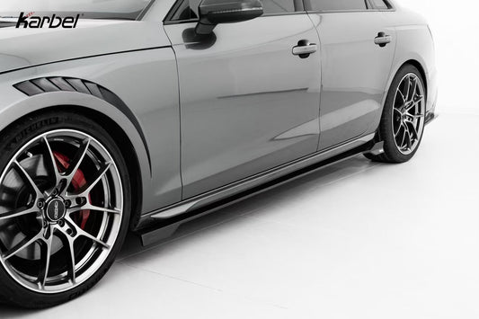 Audi RS5 S5 A5 (equiped with blind assist/without blind assist) B9 / B9.5 2017-ON & RS4 S4 A4 (equiped with blind assist/without blind assist) B9 / B9.5 2017-ON With Aftermarket Parts - Mirror Covers Pre-preg Carbon Fiber from Karbel Carbon