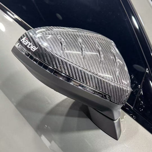 Audi RS5 S5 A5 (equiped with blind assist/without blind assist) B9 / B9.5 2017-ON & RS4 S4 A4 (equiped with blind assist/without blind assist) B9 / B9.5 2017-ON With Aftermarket Parts - Mirror Covers Pre-preg Carbon Fiber from Karbel Carbon