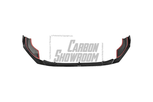 Audi S4 A4 S-line (with s-line bumper, does not fit base model) B9.5 2020 2021 2022 2023 2024 with Aftermarket Parts - V3 Front Lip Pre-preg Carbon Fiber from Karbel Carbon