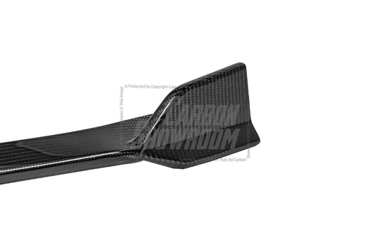 Audi S4 A4 S-line (with s-line bumper, does not fit base model) B9.5 2020 2021 2022 2023 2024 with Aftermarket Parts - V3 Front Lip Pre-preg Carbon Fiber from Karbel Carbon