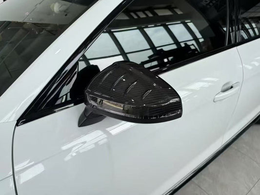 Audi RS5 S5 A5 (equiped with blind assist/without blind assist) B9 / B9.5 2017-ON & RS4 S4 A4 (equiped with blind assist/without blind assist) B9 / B9.5 2017-ON With Aftermarket Parts - Mirror Covers Pre-preg Carbon Fiber from Karbel Carbon