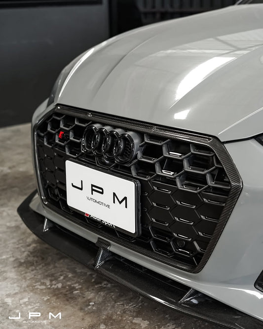 Audi S5 A5 B9.5 2020 2021 2022 2023 2024 with Aftermarket Parts - Front Grill Pre-preg Carbon Fiber from Karbel Carbon