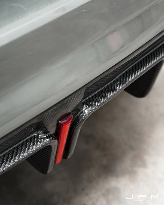 Audi S4 B9.5 2020-ON with Aftermarket Parts - Rear Diffuser & Canards V1 Style Pre-preg Carbon Fiber from Karbel Carbon