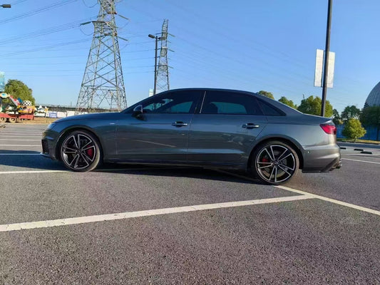 Audi S4 B9.5 2020-ON with Aftermarket Parts - Rear Diffuser & Canards V1 Style Pre-preg Carbon Fiber from Karbel Carbon
