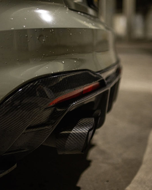 Audi S4 B9.5 2020-ON with Aftermarket Parts - Rear Diffuser & Canards V1 Style Pre-preg Carbon Fiber from Karbel Carbon