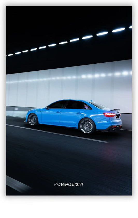 Audi S4 A4 B9 / B9.5 2017 2018 2019 2020 2021 2022 2023 2024 with Aftermarket Parts - Rear Spoiler Pre-preg Carbon Fiber from Karbel Carbon