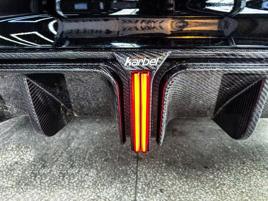 Audi S4 B9.5 2020 2021 2022 2023 2024 with Aftermarket Parts - V3 Rear Diffuser & Canards Pre-preg Carbon Fiber from Karbel Carbon