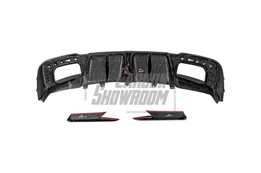 Audi S4 B9.5 2020 2021 2022 2023 2024 with Aftermarket Parts - V3 Rear Diffuser & Canards Pre-preg Carbon Fiber from Karbel Carbon