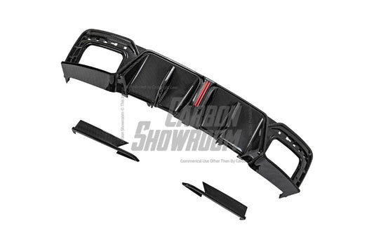 Audi S4 B9.5 2020 2021 2022 2023 2024 with Aftermarket Parts - V3 Rear Diffuser & Canards Pre-preg Carbon Fiber from Karbel Carbon