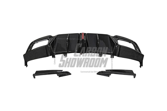 Audi S4 B9.5 2020 2021 2022 2023 2024 with Aftermarket Parts - V3 Rear Diffuser & Canards Pre-preg Carbon Fiber from Karbel Carbon