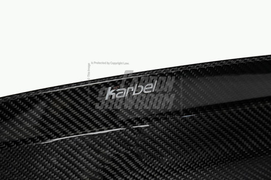 Audi S4 A4 B9 / B9.5 2017 2018 2019 2020 2021 2022 2023 2024 with Aftermarket Parts - Rear Trunk Lid Pre-preg Double-sided Carbon Fiber from Karbel Carbon