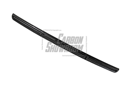 Audi S4 A4 S-line (with s-line bumper, does not fit base model) B9.5 2020 2021 2022 2023 2024 with Aftermarket Parts - Front Bumper Top Trim Pre-preg Carbon Fiber from Karbel Carbon