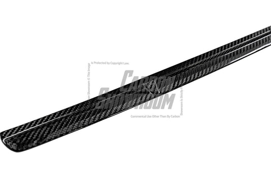 Audi S4 A4 S-line (with s-line bumper, does not fit base model) B9.5 2020 2021 2022 2023 2024 with Aftermarket Parts - Front Bumper Top Trim Pre-preg Carbon Fiber from Karbel Carbon