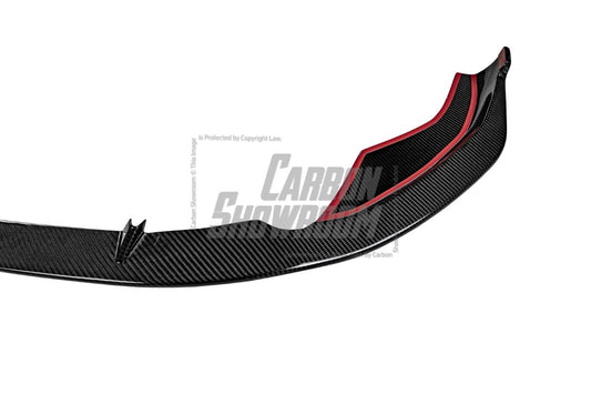 Audi S4 A4 S-line (with s-line bumper, does not fit base model) B9.5 2020-ON with Aftermarket Parts - Front Lip Pre-preg Carbon Fiber from Karbel Carbon