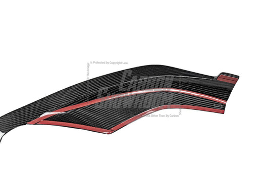 Audi S4 A4 S-line (with s-line bumper, does not fit base model) B9.5 2020-ON with Aftermarket Parts - Front Lip Pre-preg Carbon Fiber from Karbel Carbon