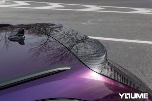 Audi A4 allroad B9 / B9.5 2017 2018 2019 with Aftermarket Parts - V1 Style Rear Roof Spoiler Pre-preg Carbon Fiber from Karbel Carbon